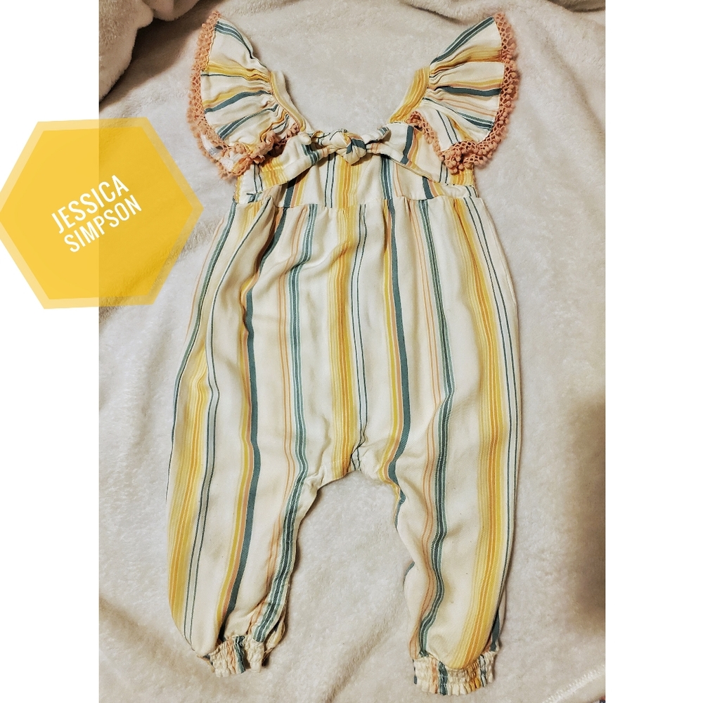 JESSICA SIMPSON PASTEL JUMPSUIT SZ 24 MONTHS